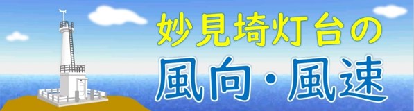 妙見崎灯台の風向風速