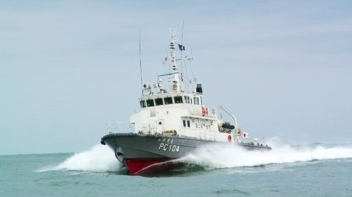 巡視艇かがゆきの外観の写真