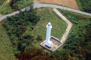 久米島灯台（上空写真）