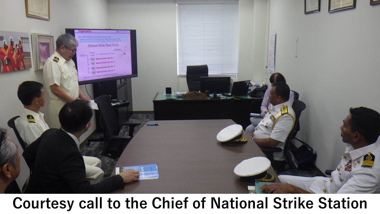 Coutesy call to the Chief of National Strike Station