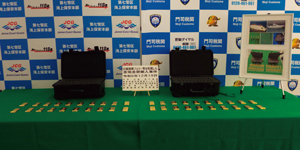 日韓国際フェリー等を利用した金地金密輸入事件-1