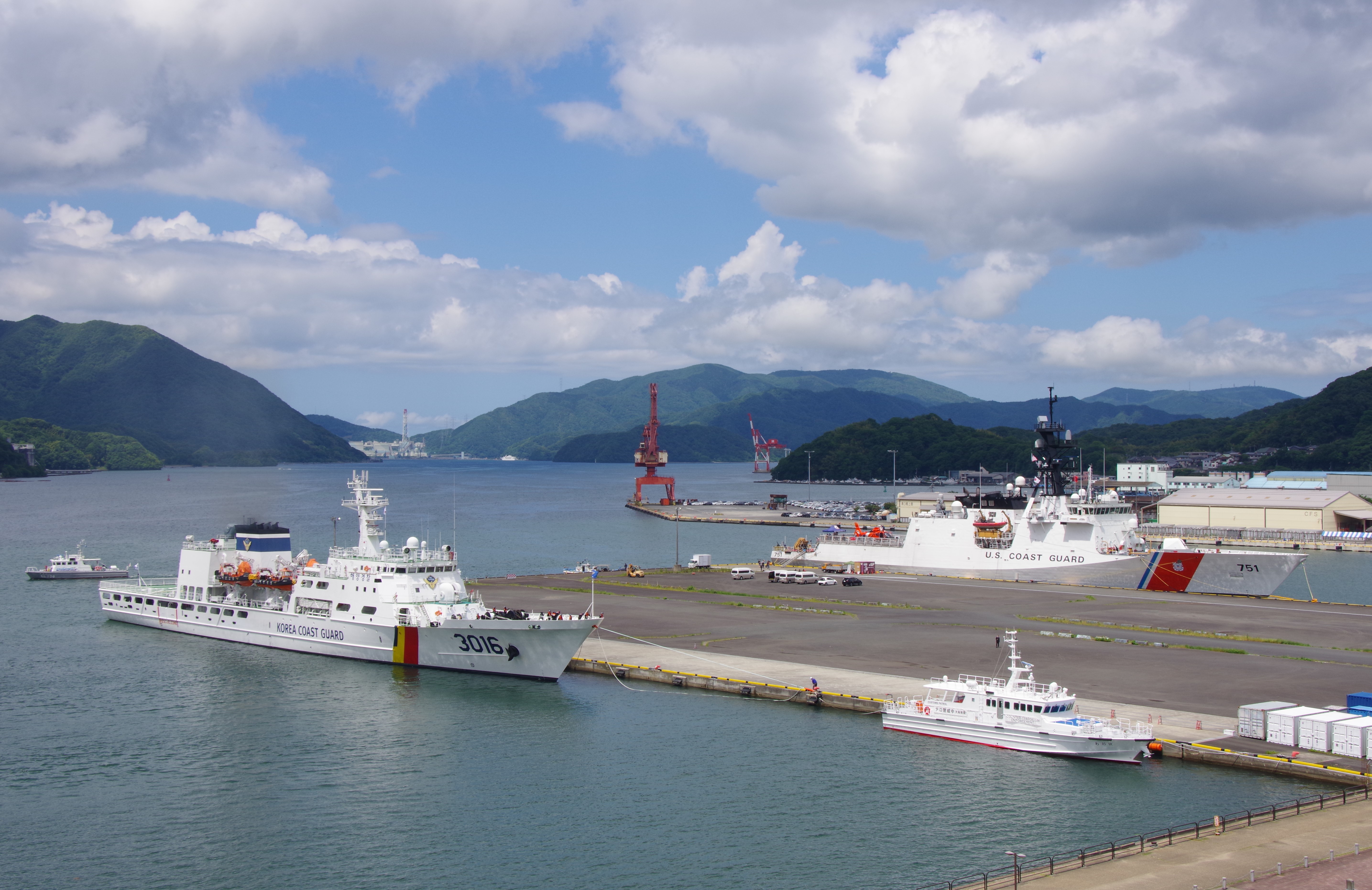  舞鶴に入港したUSCG及びKCG巡視船等