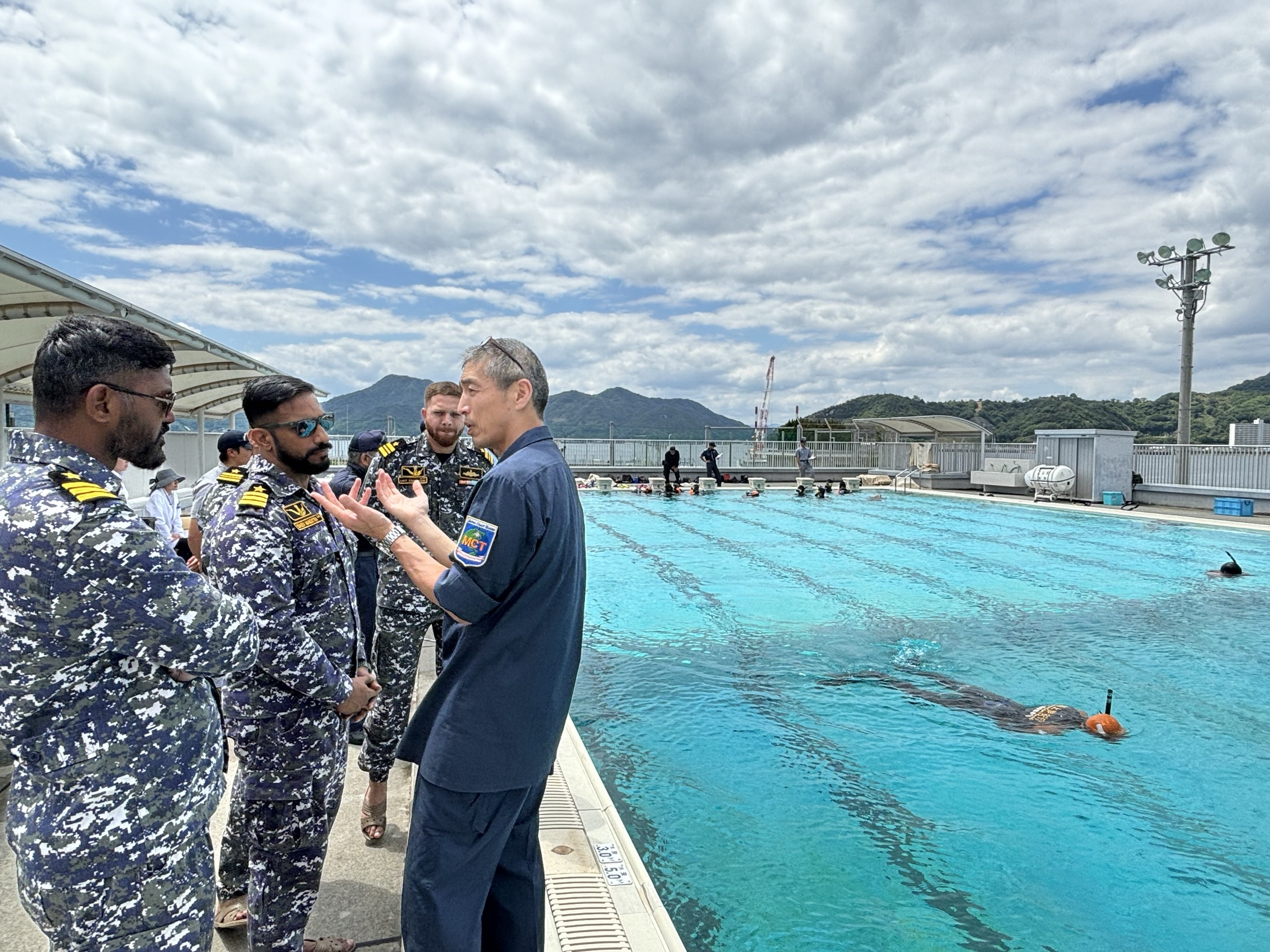 海上保安大学校潜水研修の視察