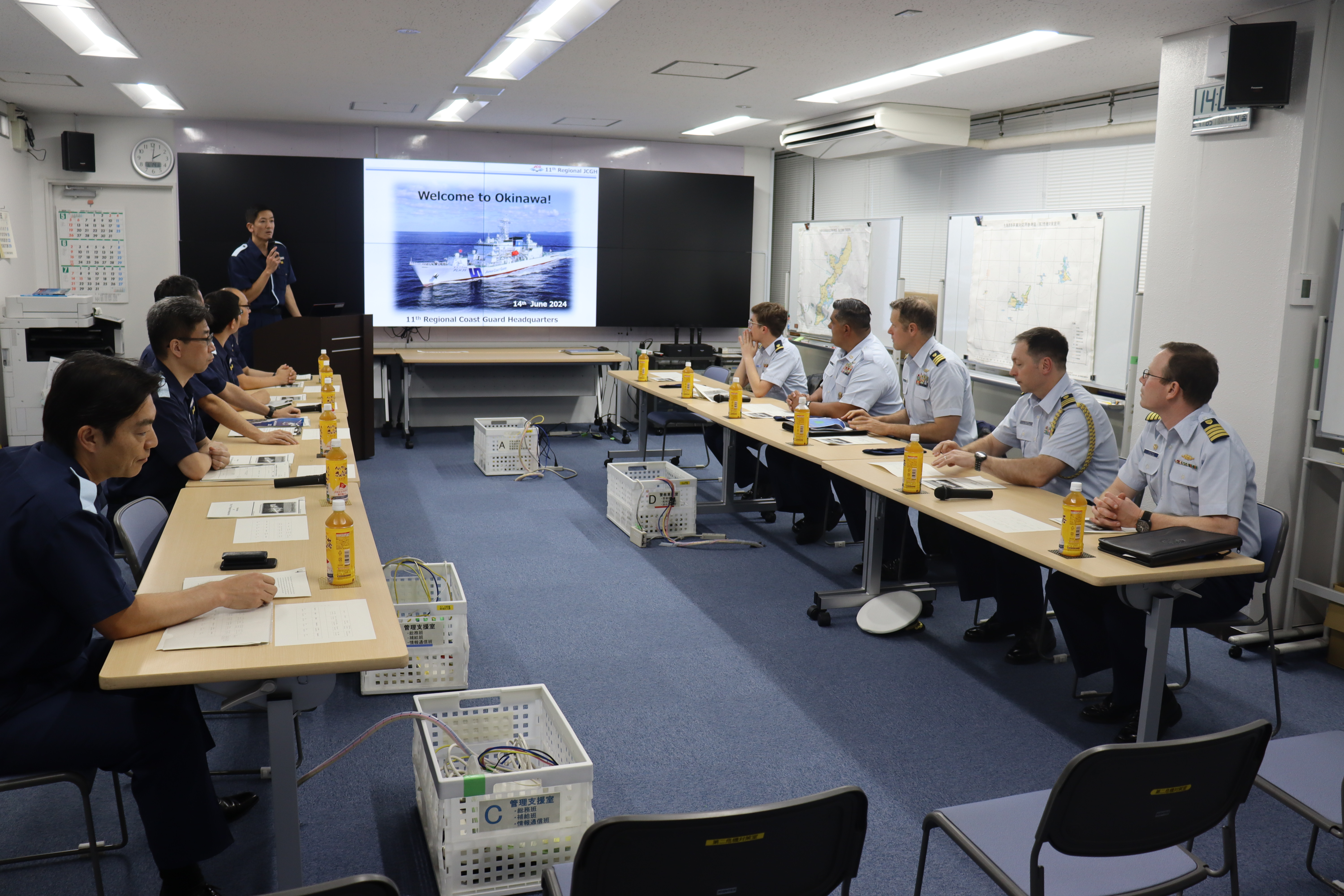  米国沿岸警備隊職員との意見交換